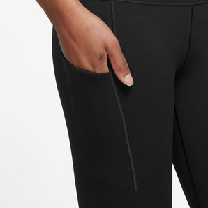 NIKE UNIVERSA WOMEN'S MEDIUM-SUPPORT HIGH-WAISTED CROPPED LEGGINGS WITH POCKETS
