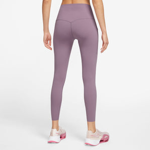 NIKE UNIVERSA  WOMEN'S MEDIUM-SUPPORT HIGH-WAISTED 7/8 LEGGINGS WITH POCKETS