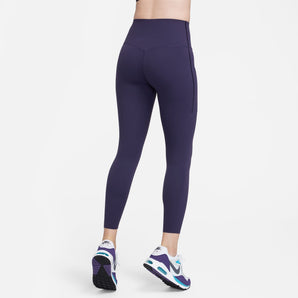 NIKE UNIVERSA  WOMEN'S MEDIUM-SUPPORT HIGH-WAISTED 7/8 LEGGINGS WITH POCKETS