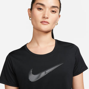 NIKE DRI-FIT SWOOSH  WOMEN'S SHORT-SLEEVE RUNNING TOP
