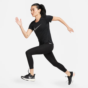 NIKE DRI-FIT SWOOSH  WOMEN'S SHORT-SLEEVE RUNNING TOP