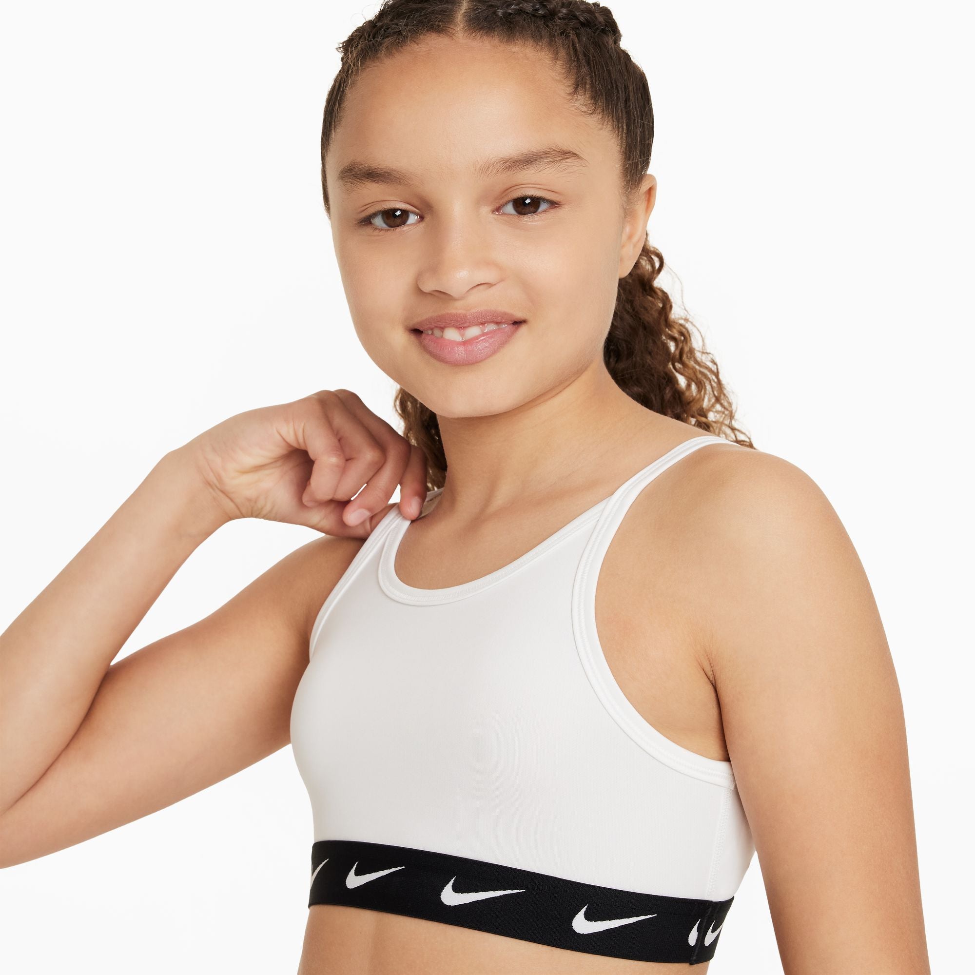 Nike Dri-FIT Swoosh Big Kids' (Girls') Tank Sports Bra