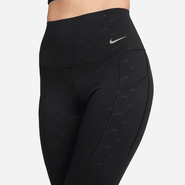 NIKE UNIVERSA WOMEN'S  MEDIUM-SUPPORT HIGH-WAISTED 7/8 PRINTED LEGGINGS WITH POCKETS