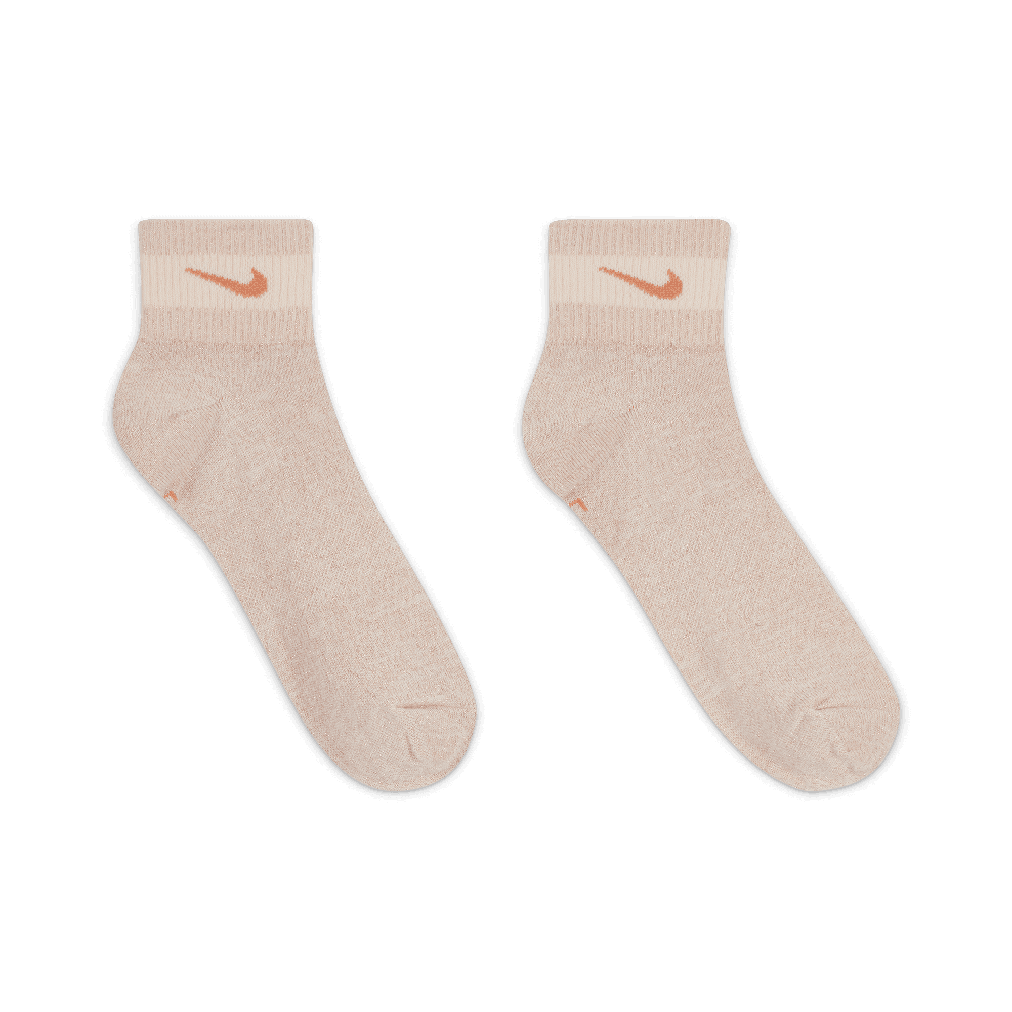 NIKE EVERYDAY ESSENTIALS METALLIC ANKLE SOCKS (1 PAIR) GUAVA ICE ...