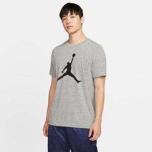 Nike Air Jordan Big Boys (8-20) Short-Sleeve Jumpman T-Shirt Jordan  (Grey/White/Red Jumpman, Medium)