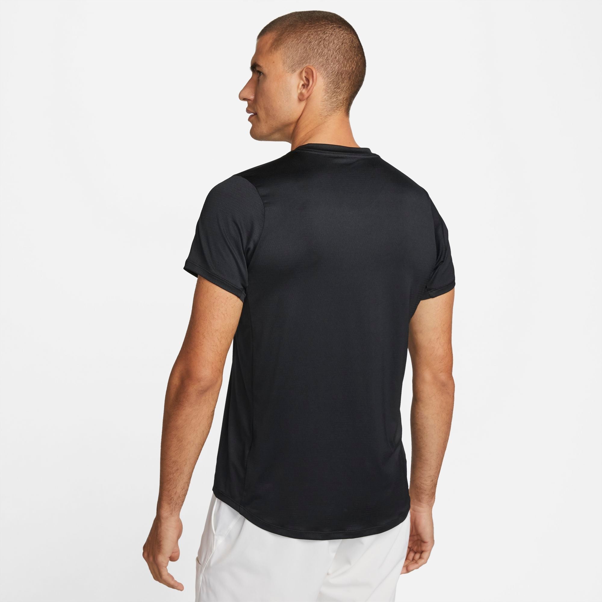 NIKECOURT DRI-FIT ADVANTAGE MENS TENNIS TOP BLACK/WHITE – Park Outlet Ph