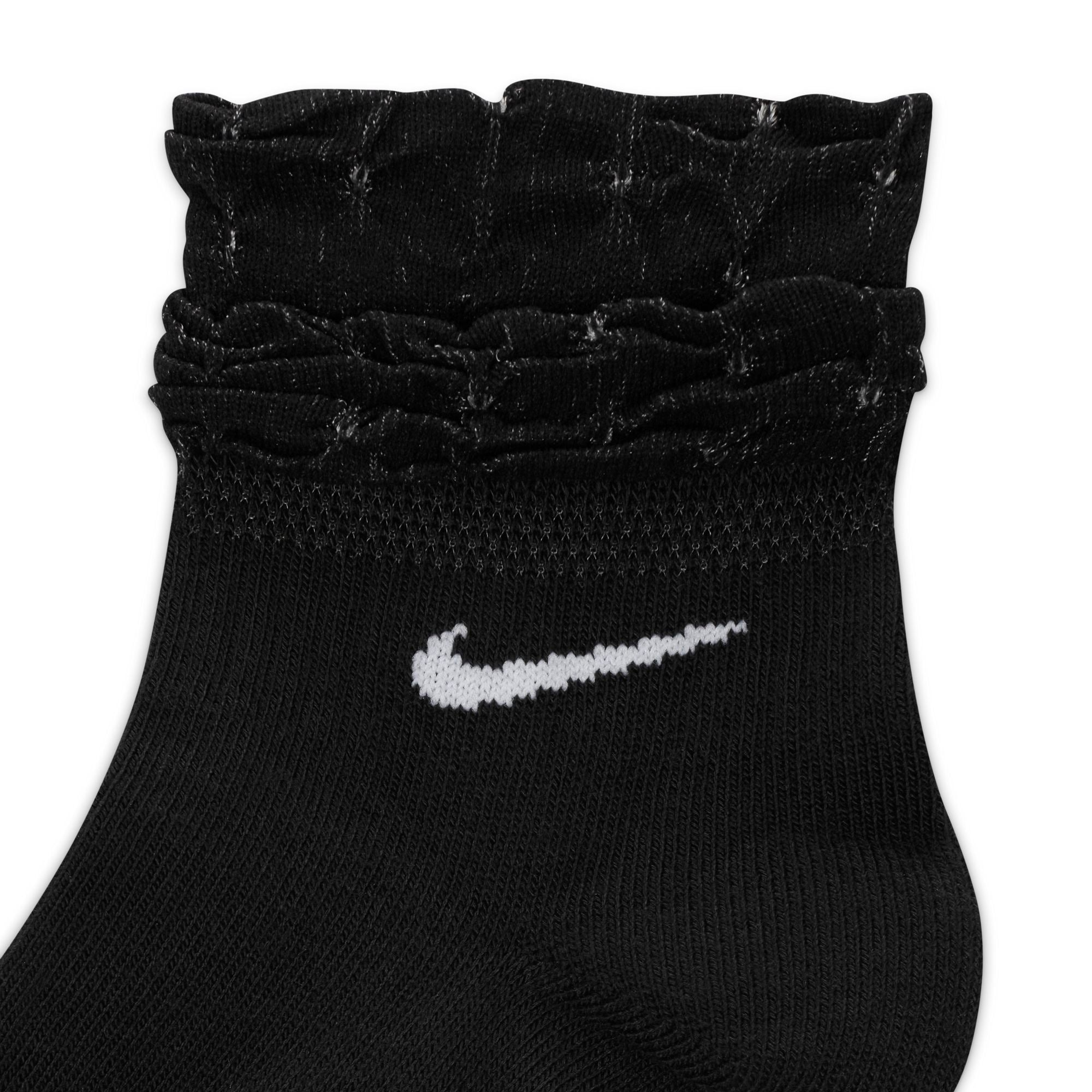 NIKE EVERYDAY TRAINING ANKLE SOCKS BLACK/WHITE – Park Outlet Ph