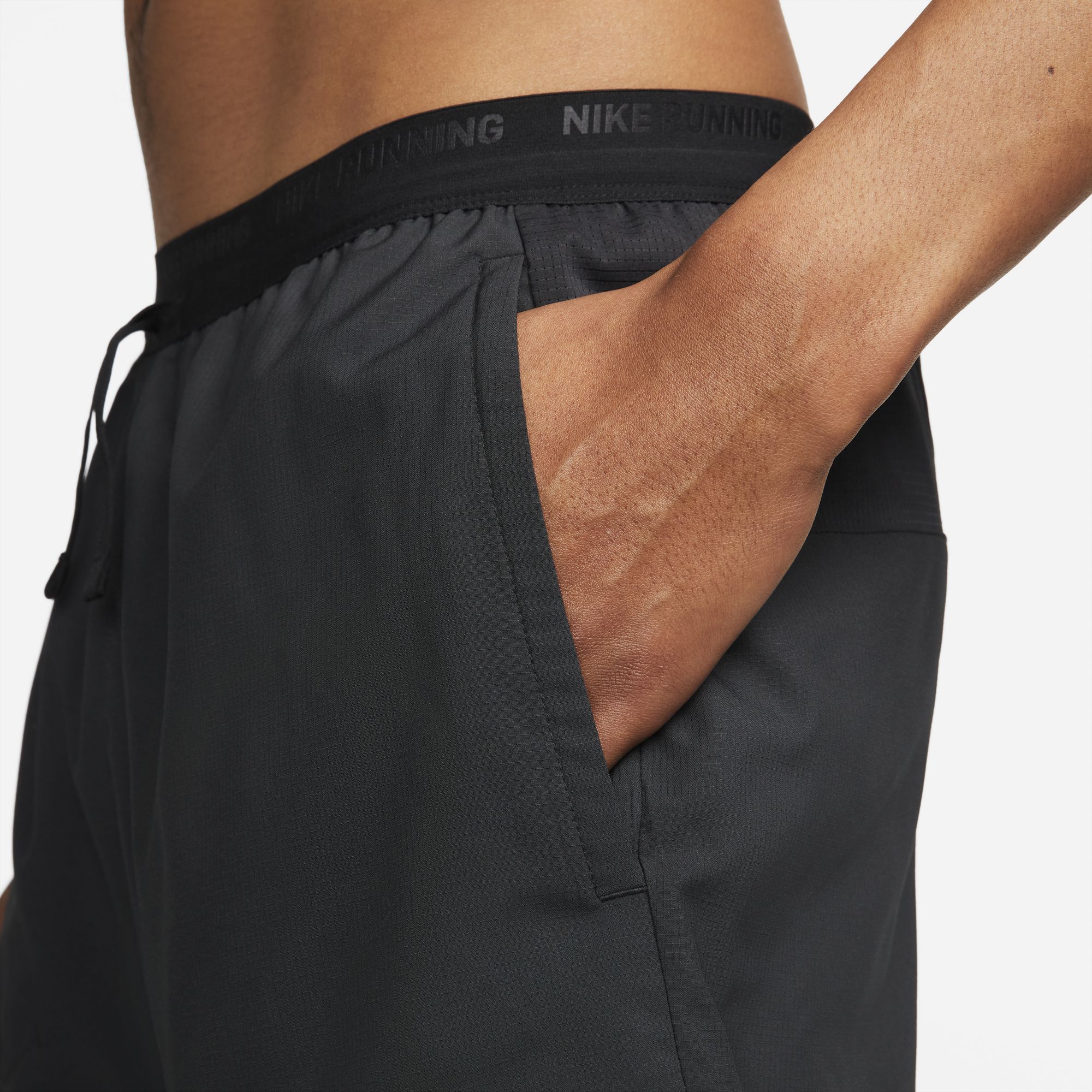 NIKE DRI-FIT STRIDE MENS 7 2-IN-1 RUNNING SHORTS BLACK/BLACK/BLACK/REFLECTIVE  SILV – Park Outlet Ph