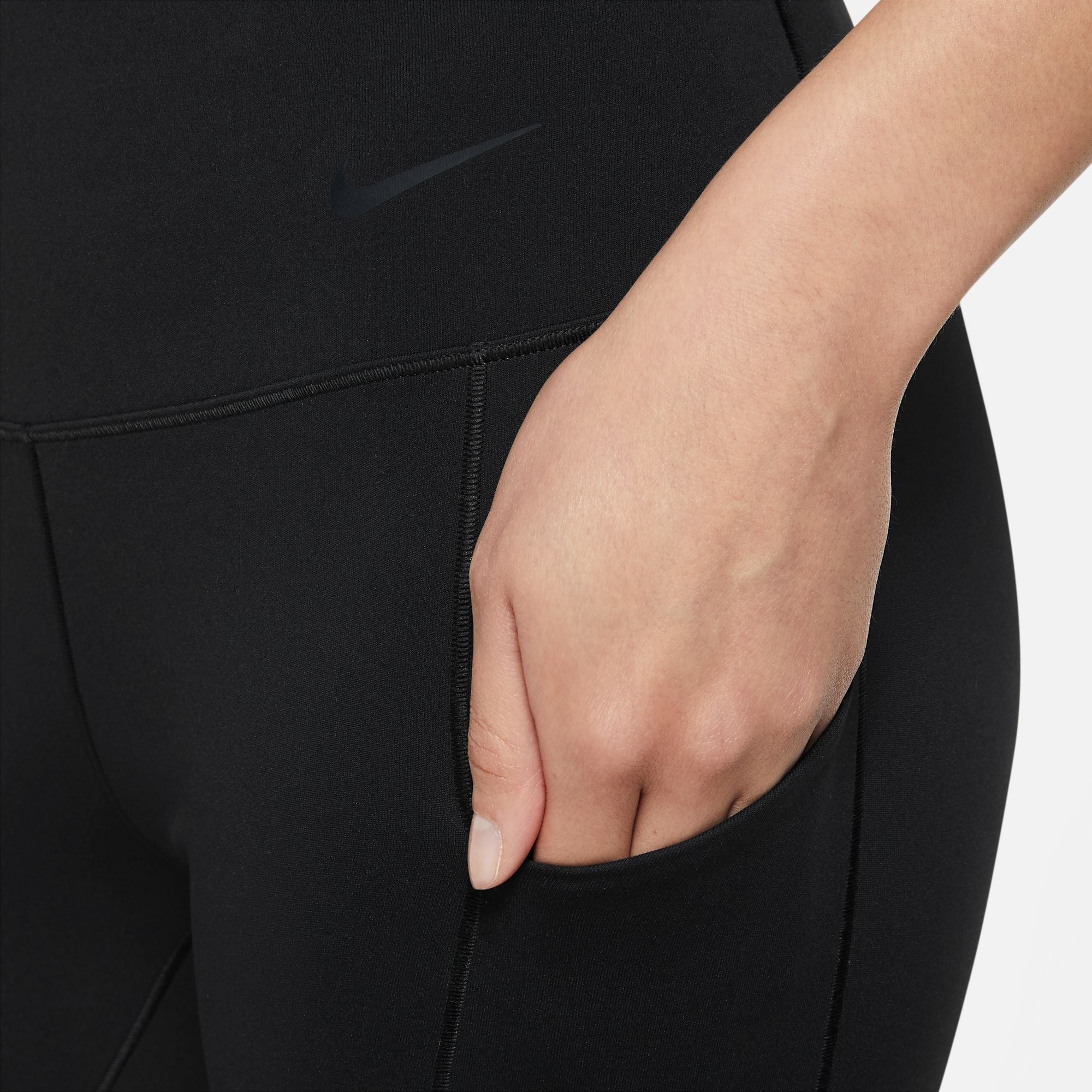 NIKE DRI-FIT UNIVERSA WOMENS MEDIUM-SUPPORT HIGH-WAISTED LEGGINGS WITH  POCKETS BLACK/BLACK – Park Outlet Ph