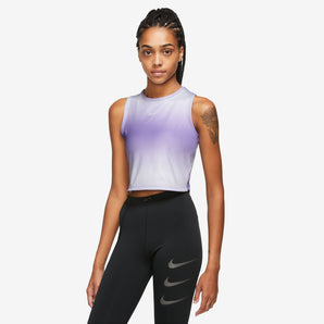 NIKE DRI-FIT SWOOSH WOMENS  CROPPED RUNNING TANK TOP