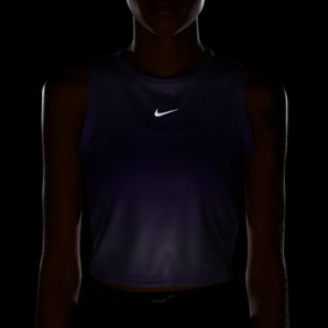 NIKE DRI-FIT SWOOSH WOMENS  CROPPED RUNNING TANK TOP
