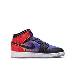AIR JORDAN 1 MID SS BIG KIDS SHOES