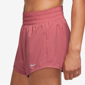 NIKE DRI-FIT ONE WOMENS MID-RISE 3" BRIEF-LINED SHORTS